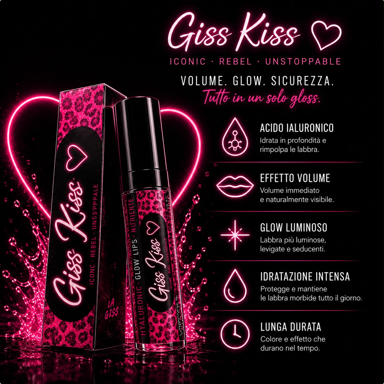 GISS KISS™ Hyaluronic Volume Lip Gloss